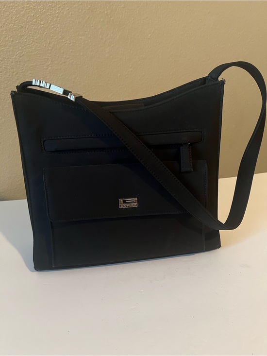 Guess Handbags - Guess Black Messenger Crossbody with Front Flap Pocket